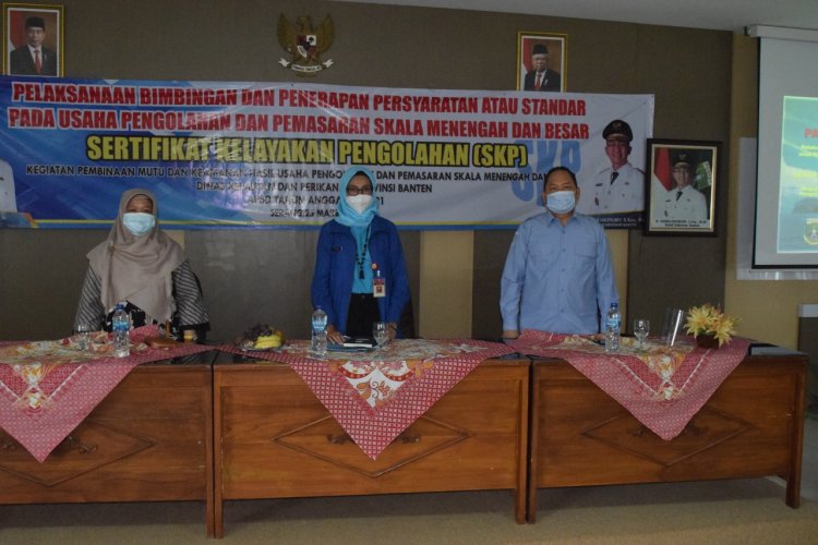 BIMBINGAN DAN PENERAPAN PERSYARATAN ATAU STANDAR PADA USAHA PENGOLAHAN DAN PEMASARAN SKALA MENENGAH DAN BESAR  SERTIFIKAT KELAYAKAN PENGOLAHAN (SKP)