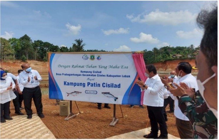 KUNJUNGAN  MENTERI KELAUTAN DAN PERIKANAN  RI  KE KABUPATEN LEBAK