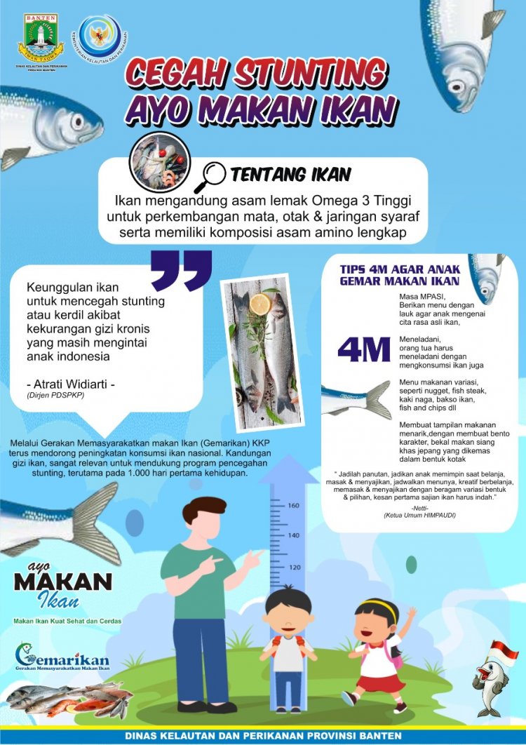 AYO MAKAN IKAN UNTUK CEGAH STUNTING