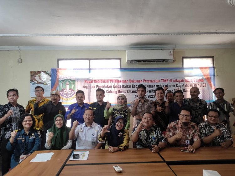 Rapat Koordinasi Persyaratan Dokumen Tanda Daftar Kapal Perikanan di Wilayah Utara Banten