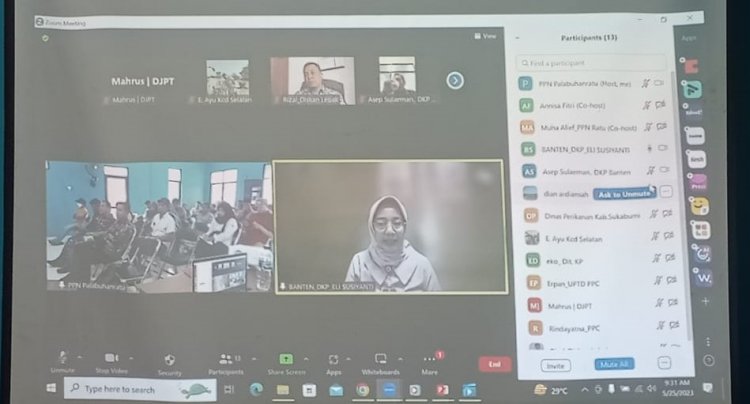 Sosialisasi Pusat Informasi Pelabuhan Perikanan di UPTD Pelabuhan Perikanan Pantai Labuan