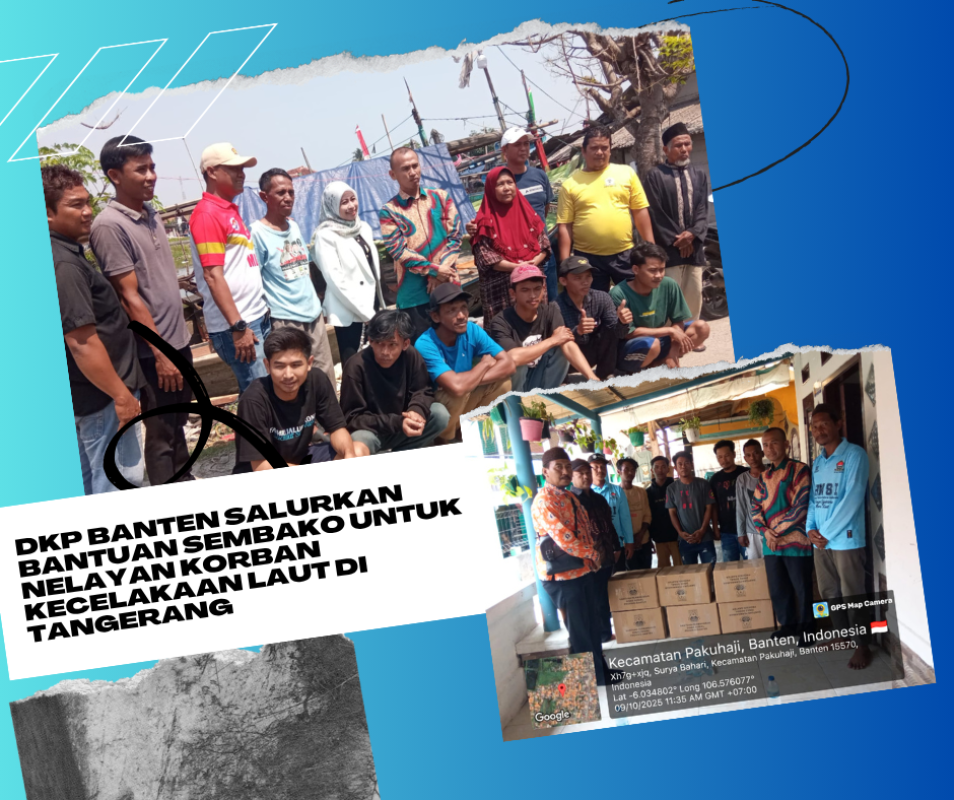 DKP Banten Salurkan Bantuan Sembako untuk Nelayan Korban Kecelakaan Laut di Tangerang