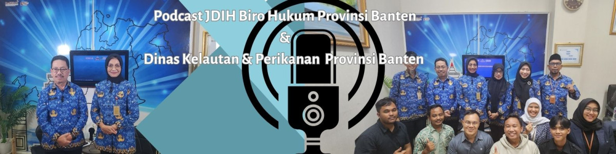 Kadis DKP di Biro Hukum Podcast dengan tema " TEGAS PEMPROV BANTEN SIAP CABUT PAGAR LAUT"
