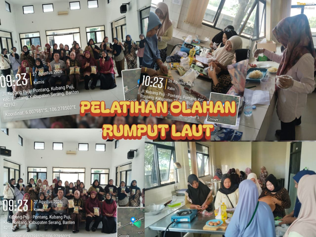 Pelatihan Olahan Rumput Laut Dorong Kreativitas dan Peningkatan Pendapatan Masyarakat Pesisir Kabupaten Serang