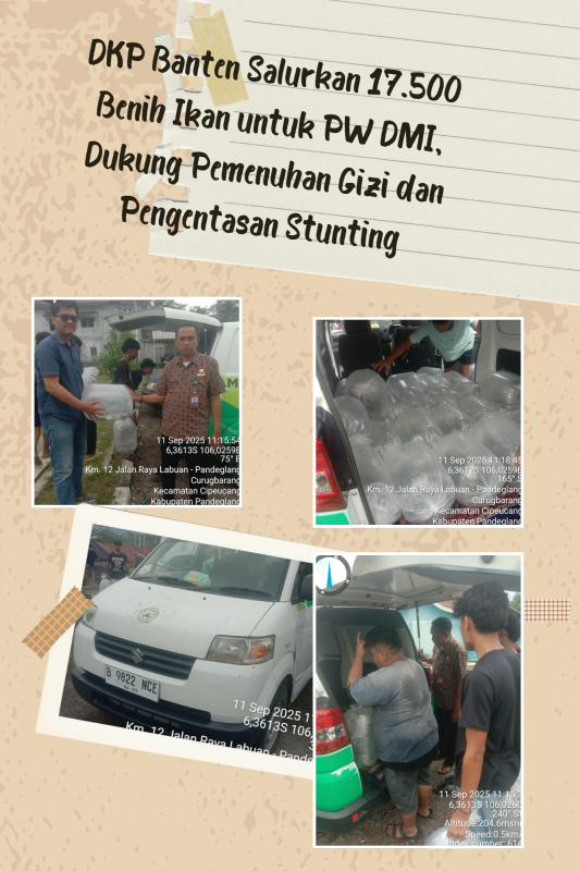 DKP Banten Salurkan 17.500 Benih Ikan untuk PW DMI, Dukung Pemenuhan Gizi dan Pengentasan Stunting
