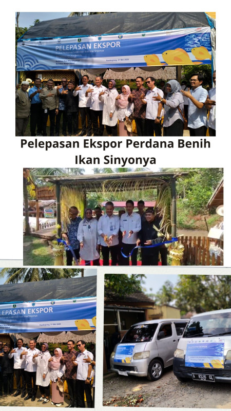 Pelepasan Ekspor Perdana Benih Ikan Sinyonya
