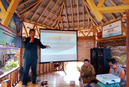 KCD Kelautan dan Perikanan Wilayah Selatan Gelar Sosialisasi Mitigasi Bencana di Desa Panyaungan