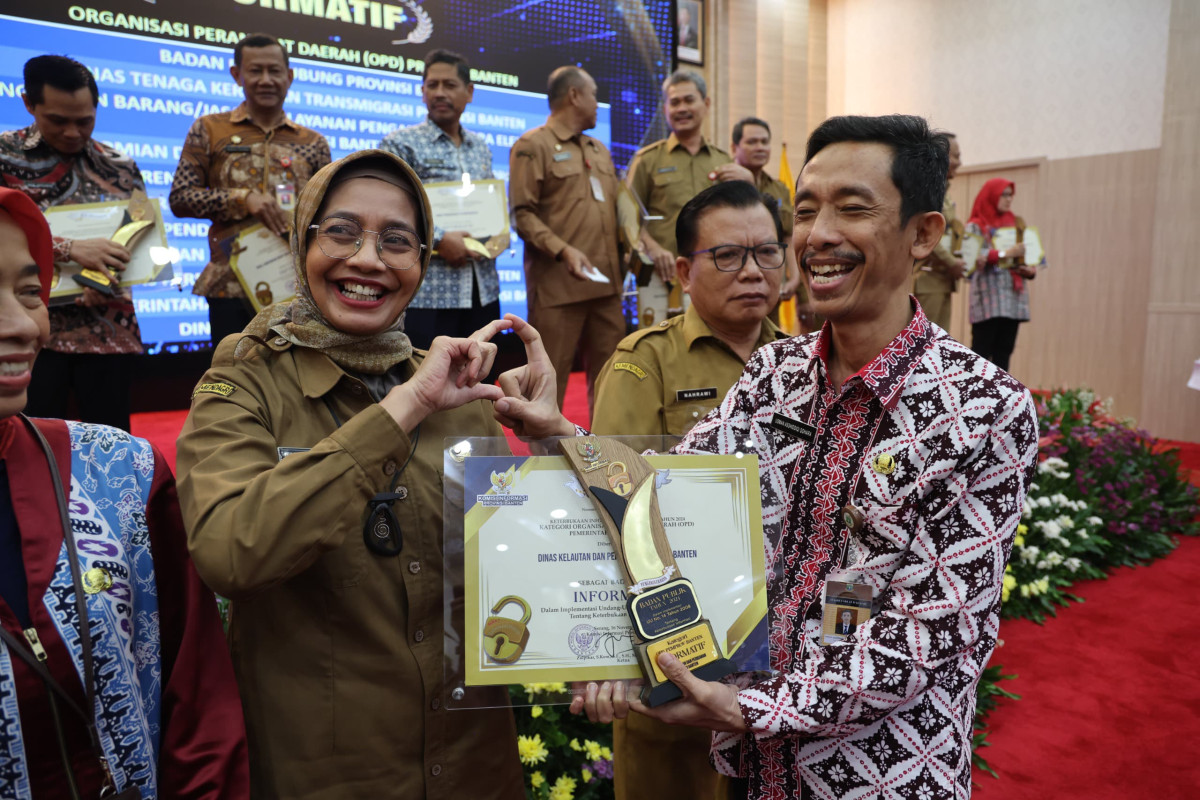 DKP Provinsi Banten mendapatkan Predikat "Informatif" pada Penilaian Komisi Informasi Provinsi Banten Tahun 2024