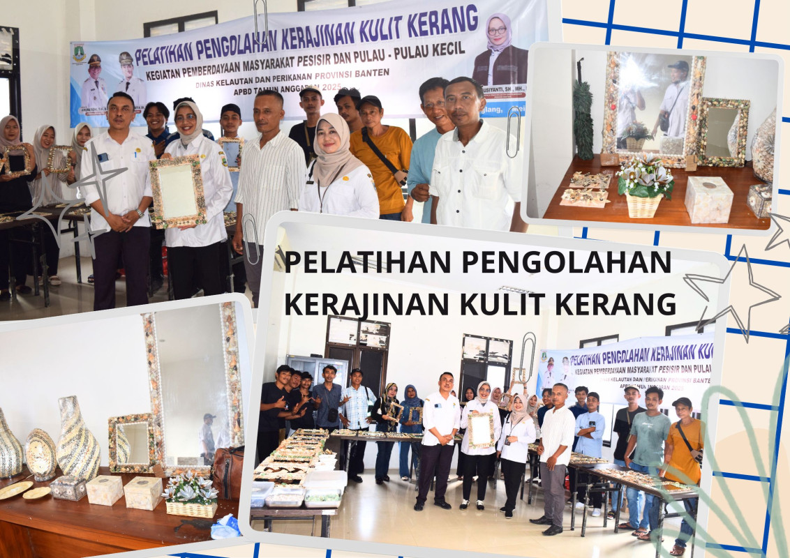 Pelatihan Pengolahan Kerajinan Kulit Kerang sebagai Upaya Pemanfaatan Limbah Kekarangan Menghasilkan Nilai Tambah