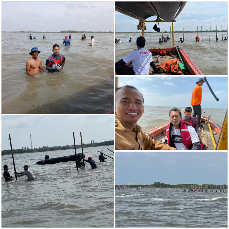 Giat Pembongkaran Pagar Laut di Perairan Wilayah Utara Banten Kabupaten Tangerang